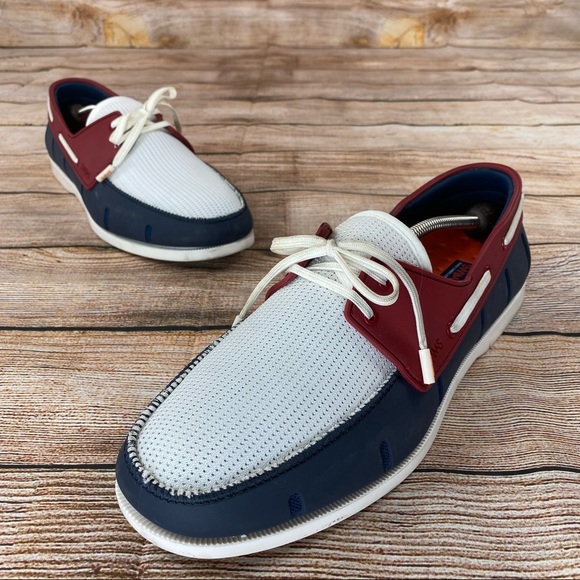 SWIMS Braided Lace Loafer Boat Shoes Men Size 11 Deck Shoes - Worn Once -. - Picture 7 of 10